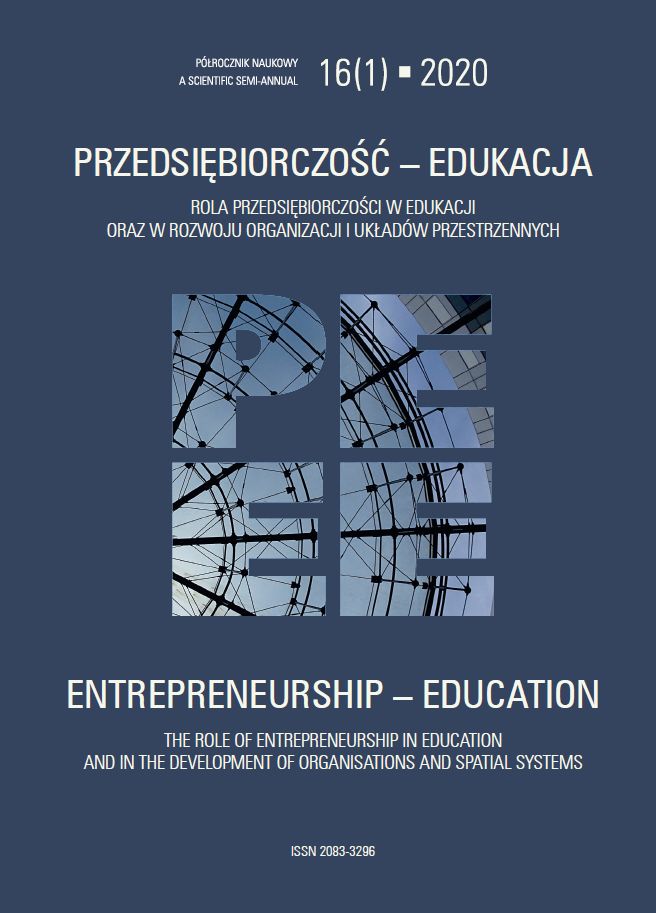 					Pokaż  Tom 16 Nr 1 (2020): Rola przedsiębiorczości w edukacji oraz w rozwoju organizacji i układów przestrzennych
				